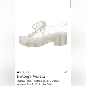 Bottega Veneta Transparent Slingback Sandals